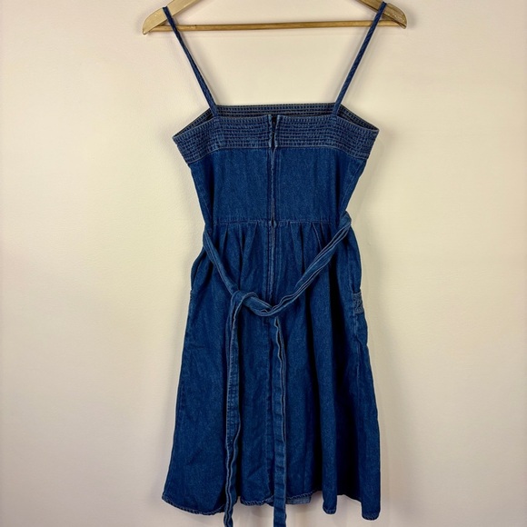 Vintage Y2K Blue Denim Mini Dress Western Rodeo - Picture 6 of 6